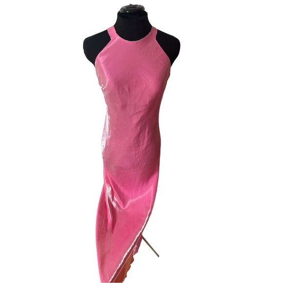 Pink prom dress vintage Cache size 4 absolutely stunning dress see video! - Picture 7 of 16